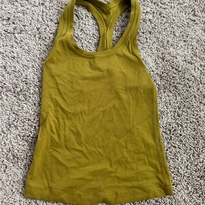 Lululemon Athletica Cool Racerback Nulu Yellow Tank Top